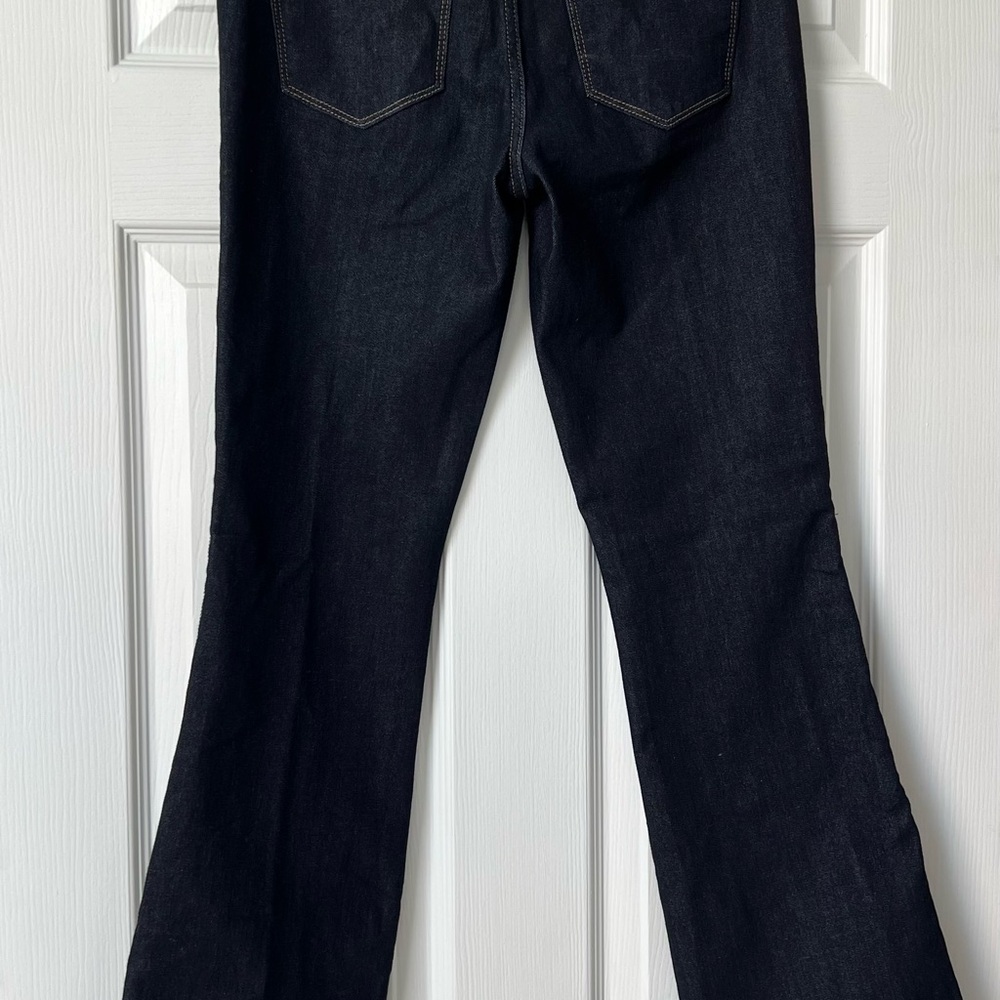 White House Black Market High-Rise skinny flare Jeans w/Rhinestone pinstripes - Picture 9 of 16